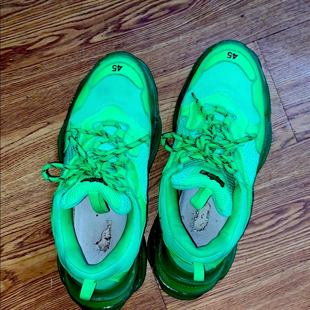 Kids Neon Green Sneakers